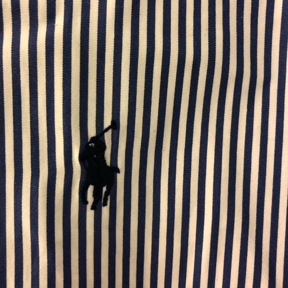 Ralph Lauren Classic Fit Navy & White Oxford - Picture 5 of 5